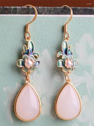 Dangle Earrings 2024 Cheongsam Hanfu Retro Accessories Daily Ear Hook Jewellery Women Girl Christmas Gift Decor Jewellery 1 Pair