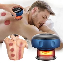 Electric Cupping Massage Device Wireless Gua Sha Vacuum Suction Cups Negative Pressure Body Scraping Dropship 240106