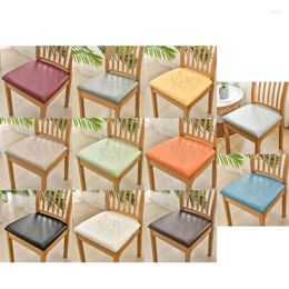 Chair Covers PU Leather Cover Decorative Home Bathroom Dining