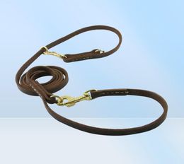 Dog Collars Leashes Multifunctional Dog Leash Hands Real Leather Dog Running Leash 8ft Long Training Leash Pet Supplies for L5941887