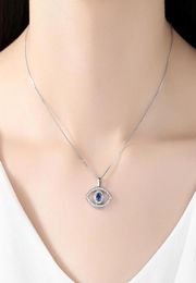 Pendant Necklaces Arrival Creative Microinlaid Zircon Blue Eye Necklace Evil Clavicle Chain Women Girls Wedding Birthday Party Je5506649