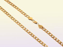 inch Luxury mens womens Jewelry 18k gold plated chain necklace for men women chains Necklaces gifts accessories hip hop9213882