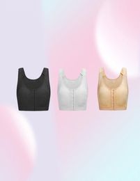 LAZAWG Women Sports Bra Shockproof Gym Fitness Vest Breathable Yoga Posture Corrector Underwear Hook Brassier Crop Top Plus Size1474682