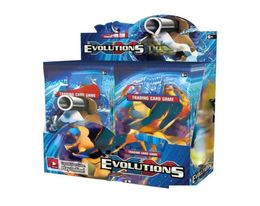 Kart Oyunları 324 PCS Kartları TCG XY Evolutions Booster Ekran Kutusu 36 Paketler Oyun Çocuk Koleksiyonu Oyuncaklar Hediye Kağıt Damlası Hediyeleri P4337515