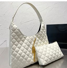 Quilted Chain Shoulder Composite Bag Large Tote Bag Diamond Lattice Women Handbags Mini Purse Genuine Leather Fashion Letter Gold Hardware