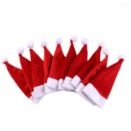 Kitchen Storage 28PCS Christmas Hat Bags Tableware Holder Silverware Pouch Cutlery