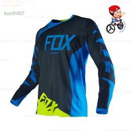 S0gb 2024 Fashion T-shirt Mountain Bike Suit Foxx Men's T-shirts Kids Quick Dry Motocross Downhil Mountain Dh Shirt Mx Motorcycle Cycling Ropa for Boys Mtb T-shirts