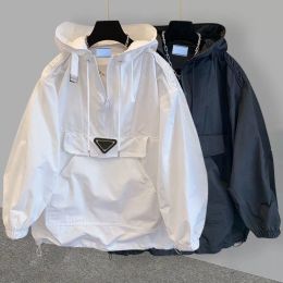 Original renewable nylon hooded jacket for men and women outdoor windproof waterproof jacket Windbreaker