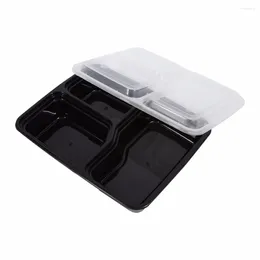 Take Out Containers 10 Pcs Bento Lunch Box Glass For Food Meal Prep American Style