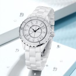 J12 Wristwatches AAA classic elegant designer watch womens fashion simple Watches 34mm ceramics Women black white Colour Wristwatches C849 33mm 38mm