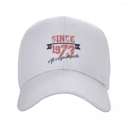 Ball Caps Custom Since 1973 Birthday Baseball Cap Outdoor Men Women's Adjustable Trucker Hat Summer