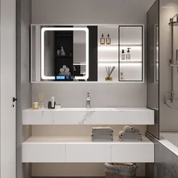 Bathroom Sink Faucets Smart Cabinet Combination Stone Plate Ceramic Countertop Table Hand Washing Washbasin