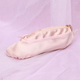 Cosmetic Bags Ballet Shoe Personalized Makeup Bag Pink Storage Soft Portable Pouch Creative For Dancers And Lovers