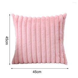 Pillow Throw Cover Stripe Design Fade-resistant Protective Minimalist Plush Couch Case Home Supply