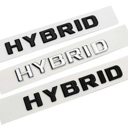 Car Stickers 3D ABS Chrome Letters Car Trunk Badge Hybrid Emblem For Mercedes A B C E CLA GLA GLE W205 W204 W213 W212 X156 Accessories