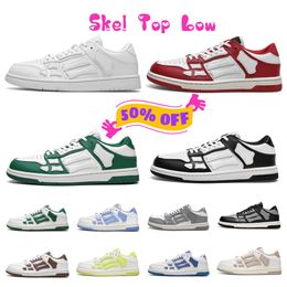 Basketball Luxury Designer Skel Top Low shoes Athletic Shoes Skelet Bones Runner Women Men Shoes Retros Sneakers Genuine Leather Lace Up Trainer shoes Leather shoe