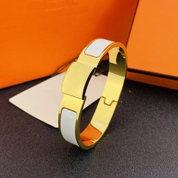 Gold clic bracelet classics fashion bracelets designer jewelry women men silver stainless steel 19 Color select good quality non fading unisex gift lovers bangle