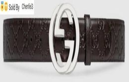Chenfei3 E8Z8 Signature leather belt 8 Bee Snake Dragon Tiger Head Feline official Real leather Men belt9508749