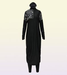 Hijabs Arrival Stylish Muslim Swimwear 3 Piece Long Robe Swimming Suit Muslimah Swimsuit Islamic 2209238115227