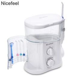 1000ml Electric Oral Irrigator Dental Powder Cleaning Agent Care SPA Ultraviolet Disinfection 7 Nozzles 240106