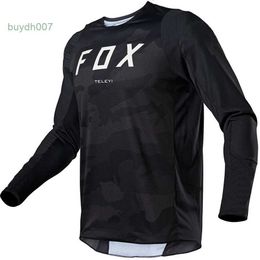 G8xb 2024 Fashion Tshirt Mountain Bike Suit Foxx Mens Tshirts Mens Downhill Teleyi Mountain Mtb Shirts Offroad Dh Motorcycle Motocross Sportwear Bicycle Racing Cyc