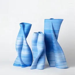 Vases Modern Home Centre 3D Printed Ceramic Vase Flower Decor Wedding Piece