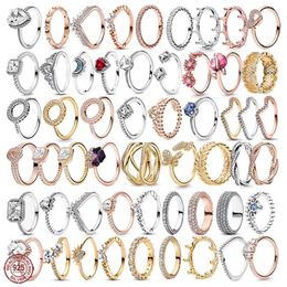 Cluster Rings Women's Style Jewellery 925 Sterling Silver Light Luxury Crown Sun Moon Water Drop Ring Wedding Anniversary Gift