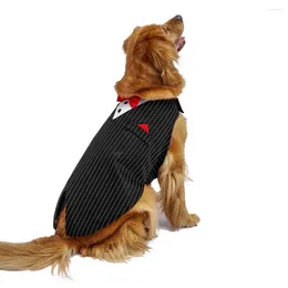 Dog Apparel Stylish Pet Clothes Soft Clothing Attractive Dress Up Suit Bow Tie Gentleman