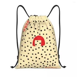 Shopping Bags Yayoi Kusama Drawstring Backpack Sports Gym Bag For Men Women Abstract Painting Training Sackpack