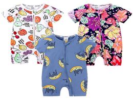 2021 New Toddler Baby Onesies Summer Cotton Romper for Boys Girls 03T Kids Clothes Print Cartoon Shortsleeved Jumpsuit Outfits C6785689