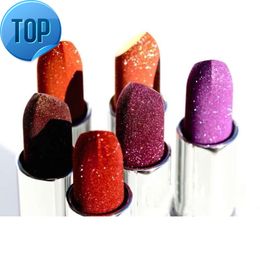 Hot Selling Makeup Pink Red Waterproof Glitter Matte Lipstick With Private Label