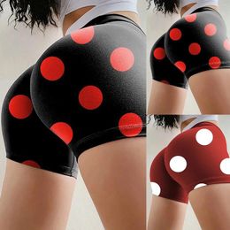 Active Shorts Print Fashion Polka Dot Sexy Yoga Pants Short Women's Casual