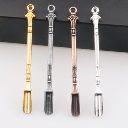 Smoking Accessories Wax Dabber Tool Portable Mini Shovel Spoon Metal Snuff Bottle Regulating Tobacco Shovels Powder Scoop Hookah Shisha Water Pipe