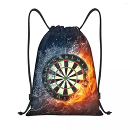 Shopping Bags Custom Darts Board Drawstring For Training Yoga Backpacks Women Men Arrow Archery Target Sports Gym Sackpack