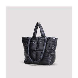 Fashion large-capacity tote bag female thickened warm down bag winter space cotton bag fashion shoulder handbag 010723a
