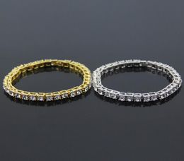 european and american selling new Jewellery hip hop single row diamond bracelet bracelet mens fashion Jewellery factory whole2466112