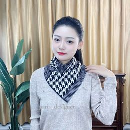 designer scarf Scarf Women's Autumn And Winter New Triangle Scarf For Warmth And Cervical Protection Korean Version Versatile Cold Proof Fashion Neck 552 862
