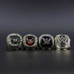 Rings Band 2004 2008 2015 2016 American Professional Wrestling Ring w 4-piece Set 444m