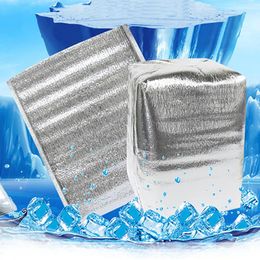 Storage Bottles Aluminum Foil Disposable Food Flat Insulation Bag Thermal Fresh Preservation Container For Refrigerator