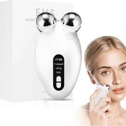 Mini Microcurrent Face Lift Device RollerLift The face and Tighten Skin Wrinkle Remover Toning skin care toolsfacial 240106
