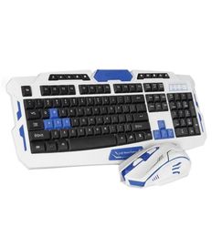Wireless Keyboard and Mouse Combos Slim 24GHz Keyboard 104 Keys with Receiver for Office Gaming Ergonomic 2 Pieces9782913