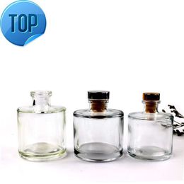 Wholesale Empty Glass Perfume Mini Diffuser Decorative Glass Bottle Reed Diffuser For Aroma Glass Bottle