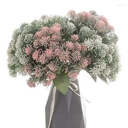 Decorative Flowers Artificial Flower Gypsophila Plastic Bouquet Babysbreath Wedding Simulation Holding Home Decor