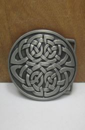 BuckleHome fashion celtic belt buckle with pewter finish FP03509 suitable for 4cm wideth belt 9307776