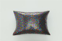 Echootime Mermaid sequins Pillow cases DIY Two Tone Glitter Sequins Pillow Case Covers Magic Reversible Pillowslip Sofa 177 K28360797