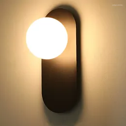 Wall Lamp Moonlux Nordic Wall-mounted Ball Simple Home Corridor Bedroom Bedside Decorative Night Light