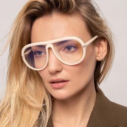 Sunglasses European American Fashion Style Glasses For Women Big Frame Vintage Stylish Outdoor Travelling Female Sunglass