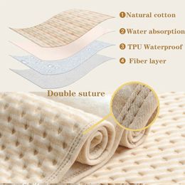 Reusable Baby Waterproof Changing Mats High Quality Cover Mattress Diaper for born Cotton Pad Bed Sheets Mat 240106