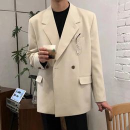 Men's Suits Suit Coat Korean Style Casual Blazer Jacket Loose Fashion Handsome Small Autumn Male Clothing