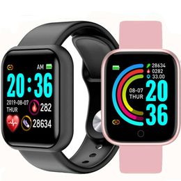 D20s Smart Watch D20 FitPro APP Y68 IP67 Waterproof BT Wireless Fitness Tracker Sports Heart Rate Wristband for IOS Android